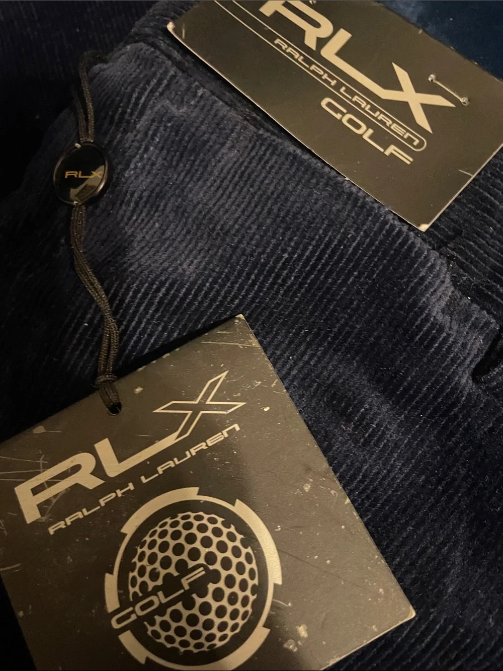 RLX Ralph Lauren Men’s Dark Navy Corduroy Trousers